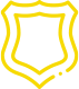 A simplified, yellow, outlined shield icon with a black center. The shield has a traditional shape with a pointed bottom and curved edges.