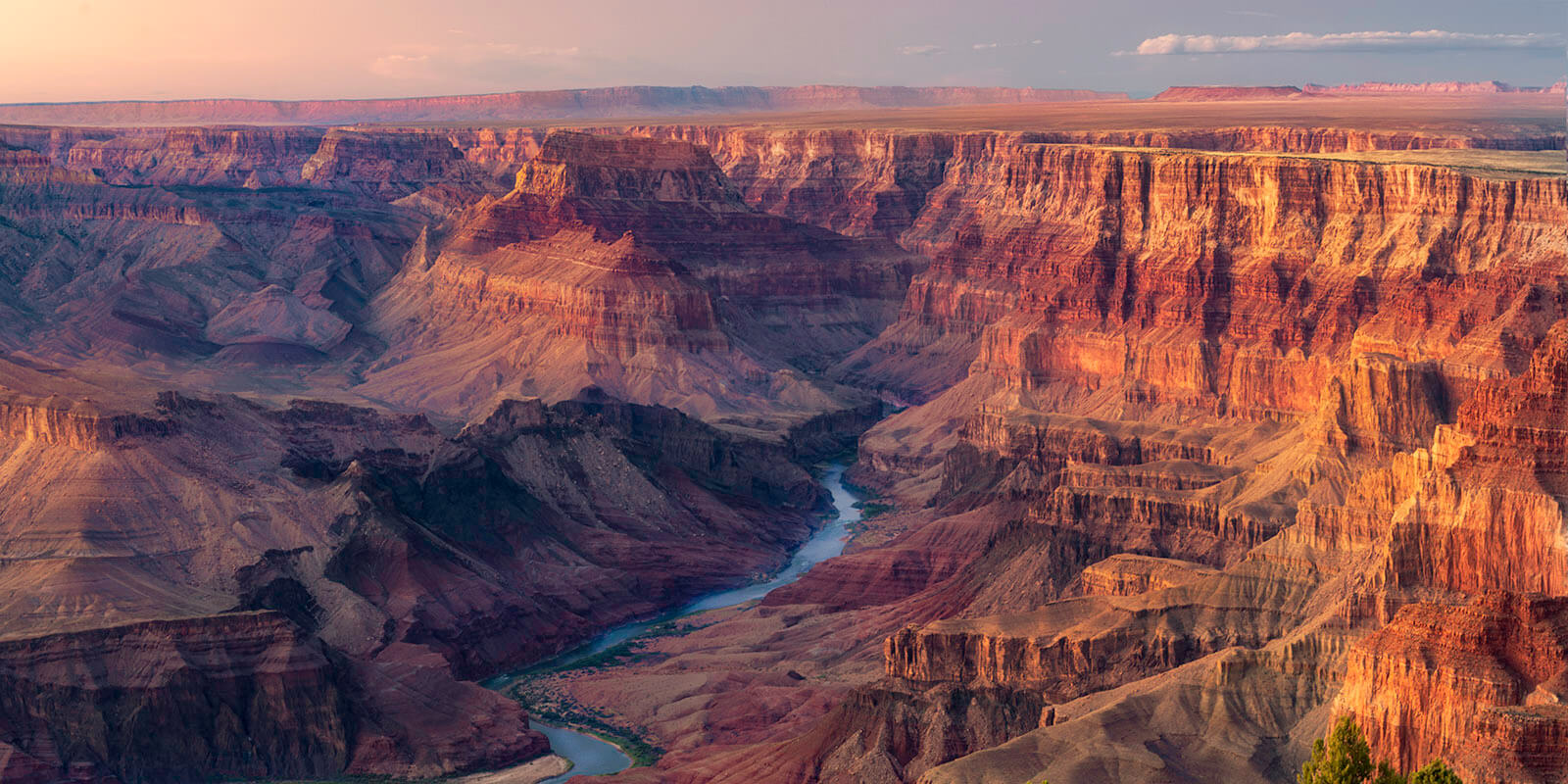 aerial view of grand canyon