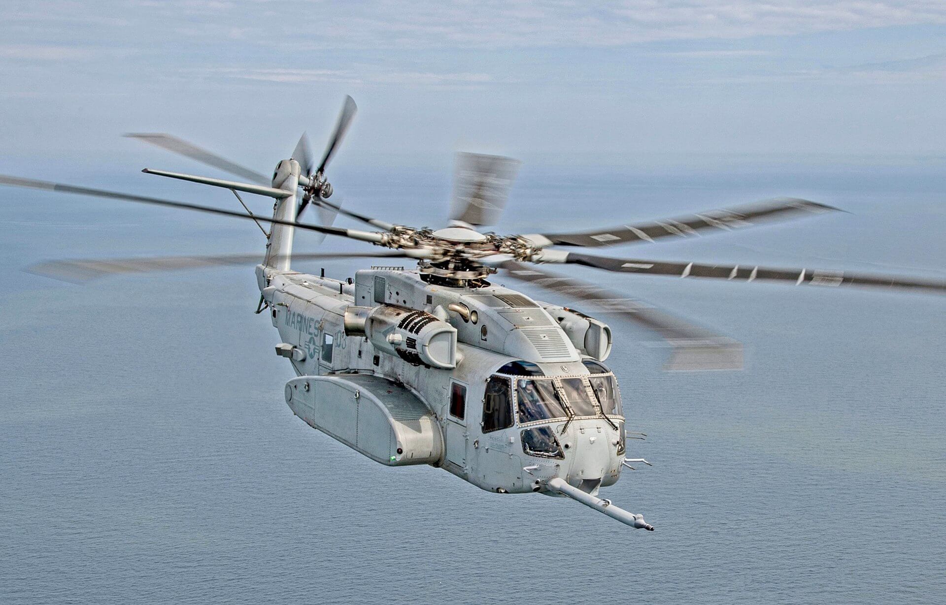 A Sikorsky CH-53K King Stallion—the largest U.S. helicopter.