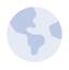 A solid light blue circle centered on a black background.